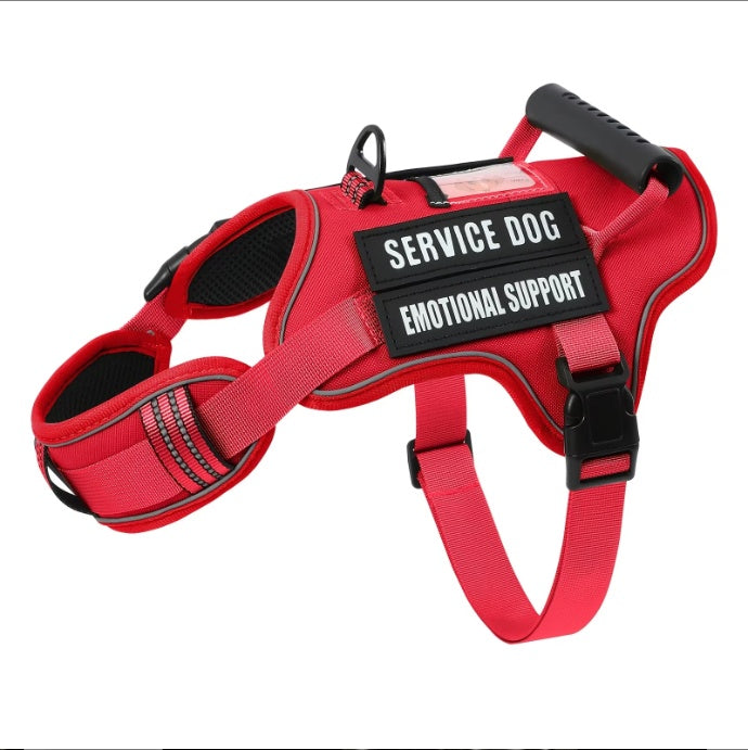USLOCAL Tactical Dog Harness No-Pull Adjustable Reflective Vest with Control Handle for Walking & Training