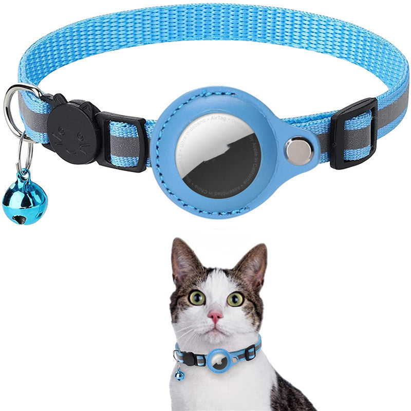 Reflective AirTag Dog & Cat Collar – Waterproof Protective Holder