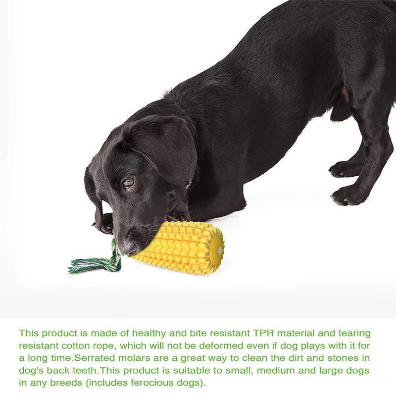 PROKEl Corn Stick Dog Chew Toy – Squeaky Rope for Small, Medium & Large Breeds, 5.8"
