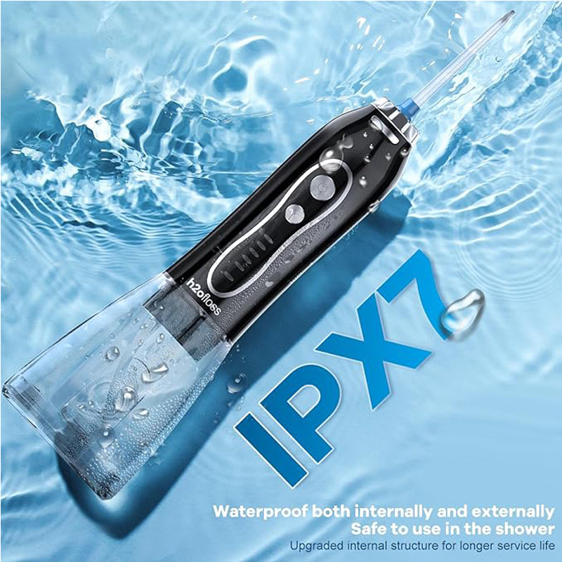 Portable Water Dental Flosser – 5 Modes Oral Irrigator Teeth Cleaner, IPX7 Waterproof Rechargeable