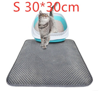 Waterproof Honeycomb Cat Litter Mat – Urine-Proof, Anti-Tracking, Easy Clean Pet Pad