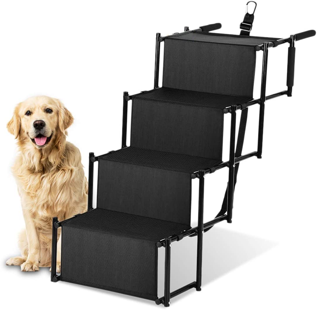 Portable Non-Slip Dog Ramp for Cars, Beds & Sofas