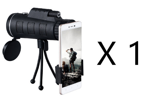 Monocular Telescope Zoom Scope for Smartphone – Compatible with Apple, Phone Clip & Tripod with Compass 🔭📱