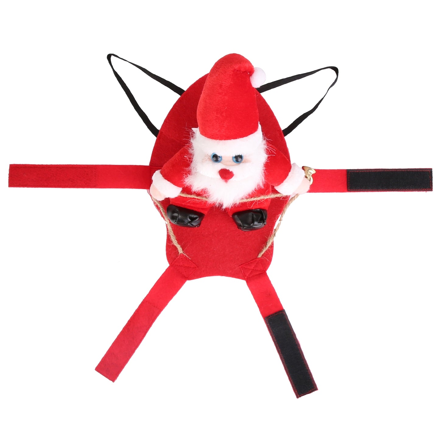 Pet Christmas Costume – Santa Claus Dog & Cat Winter Coat with Bell | Red Holiday Outfit (S–XL)