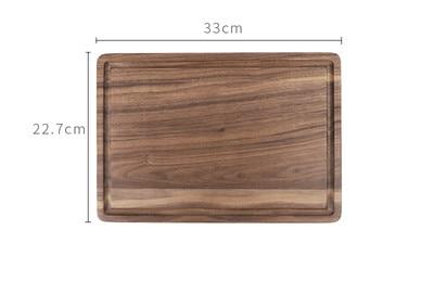 Black Walnut Wood Cutting Board – Creative Whole Tray for Fruits & Chopping