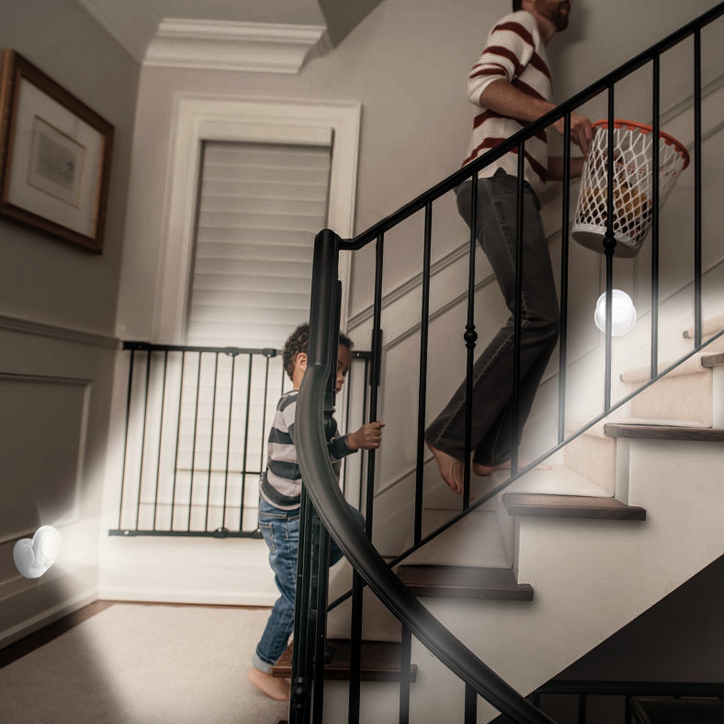 Wireless LED Spotlight Night Lamp 360° Rotatable Motion Sensor