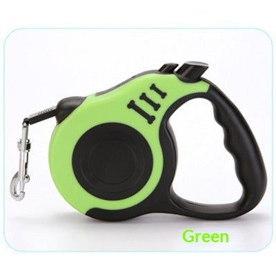 Automatic Retractable Dog Leash – Telescopic Traction Rope with One-Button Lock