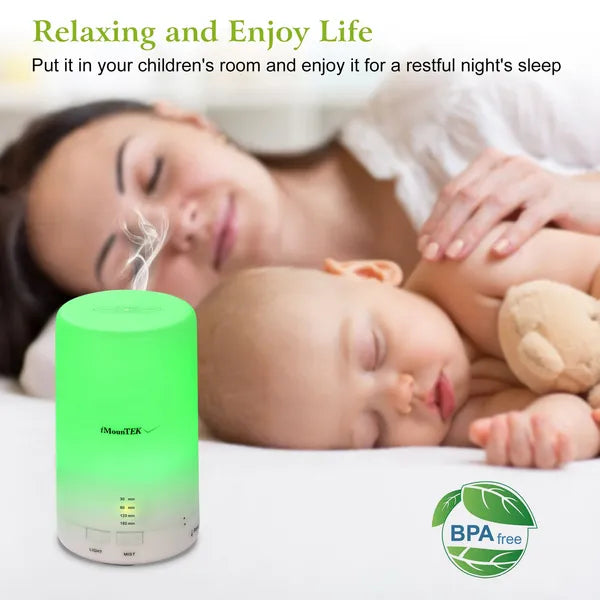 Mini Ultrasonic Cool Mist Humidifier Aroma Diffuser LED