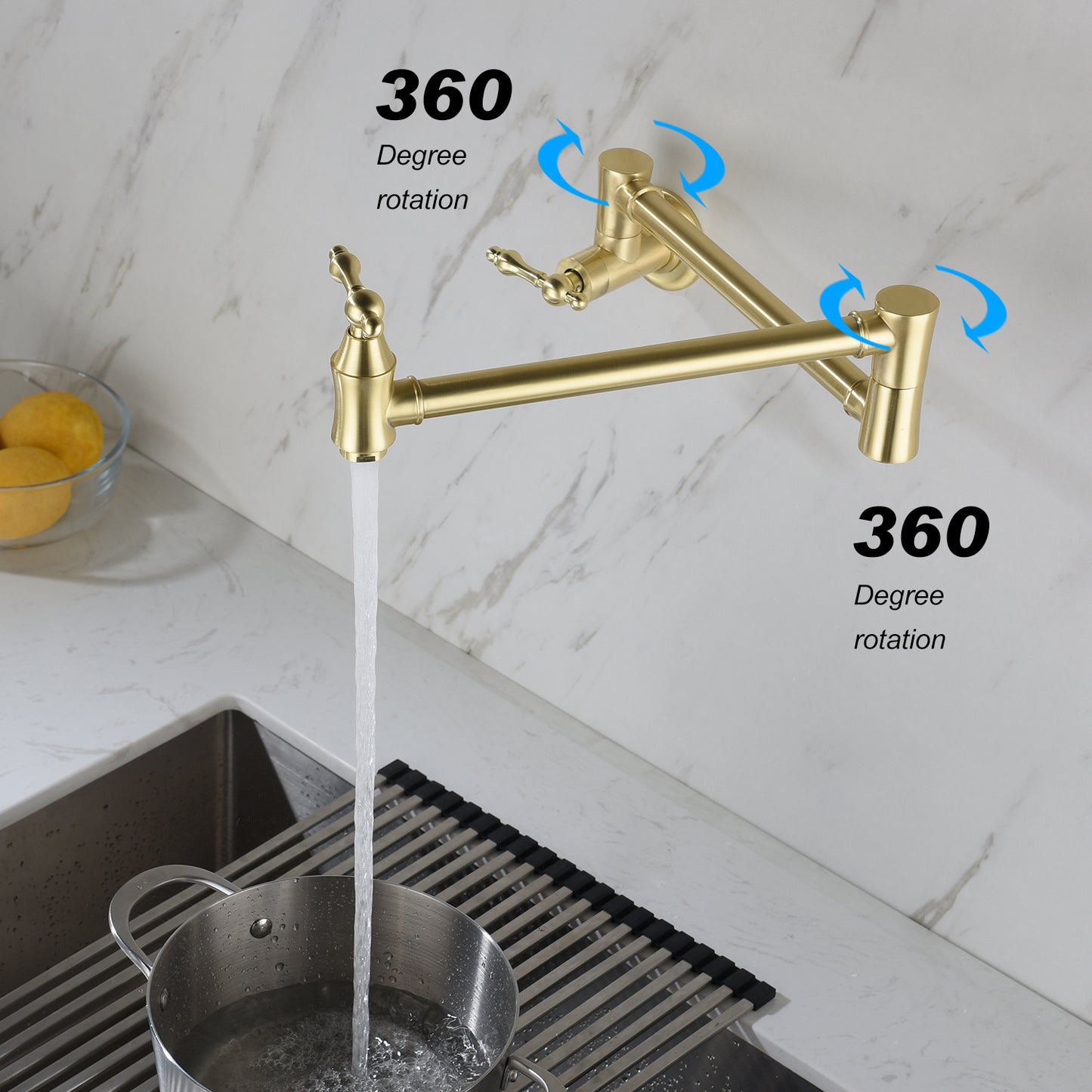 Folding Kitchen Faucet – Space-Saving Swivel Tap for Sink