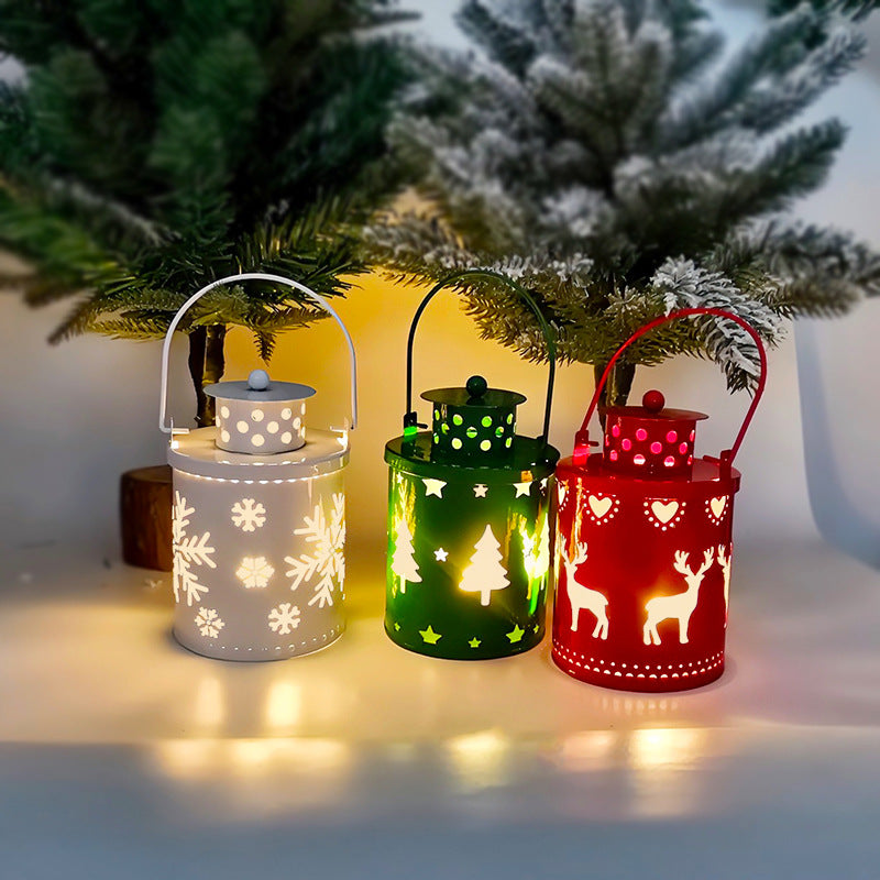 Christmas LED Candle Lanterns – Nordic Style Electronic Holiday Decorations