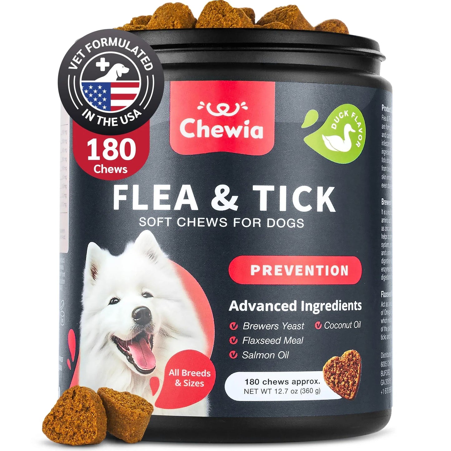 Natural Dog Supplement Soft Chews – Immune Support, Skin & Coat Health, Daily Wellness Treats for Dogs of All Sizes
