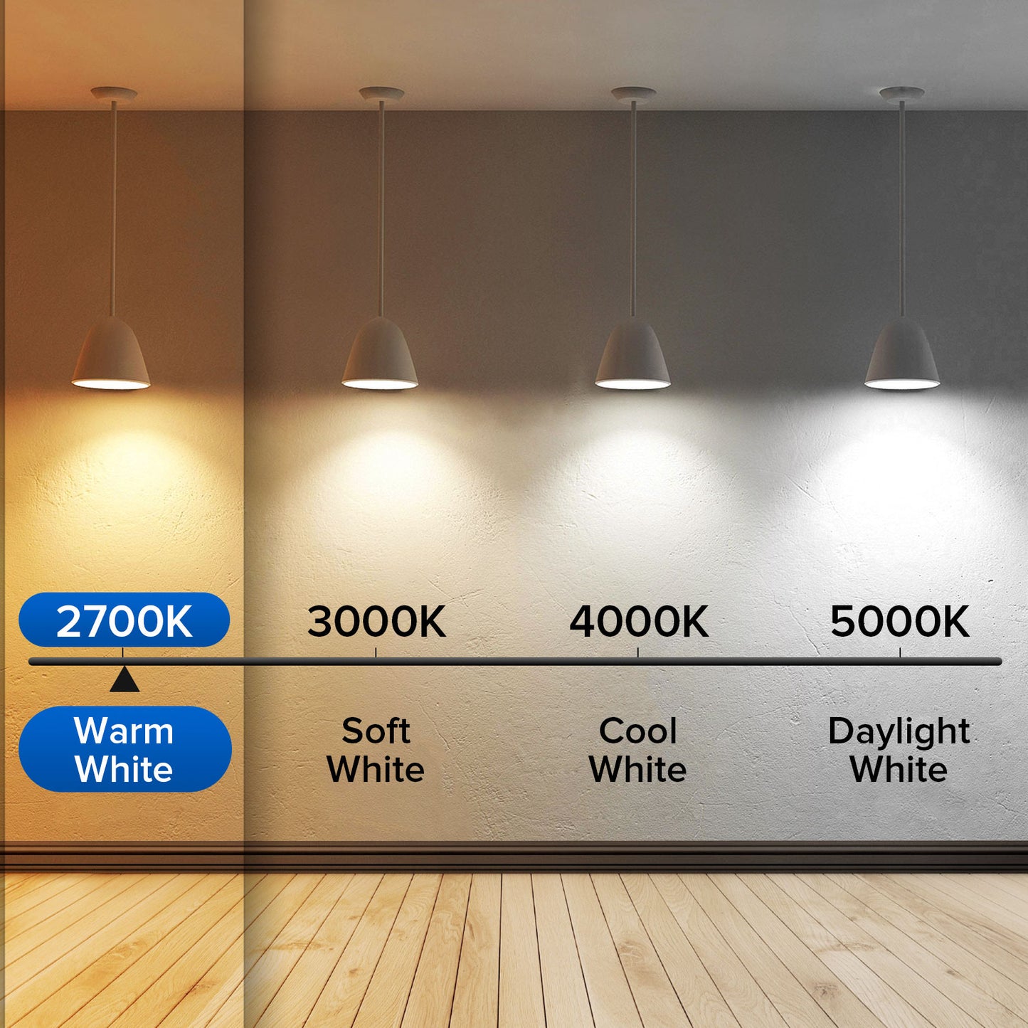 SANSI 9W LED Bulb 60W Equivalent 900 Lumens A15 E26 Non-Dimmable