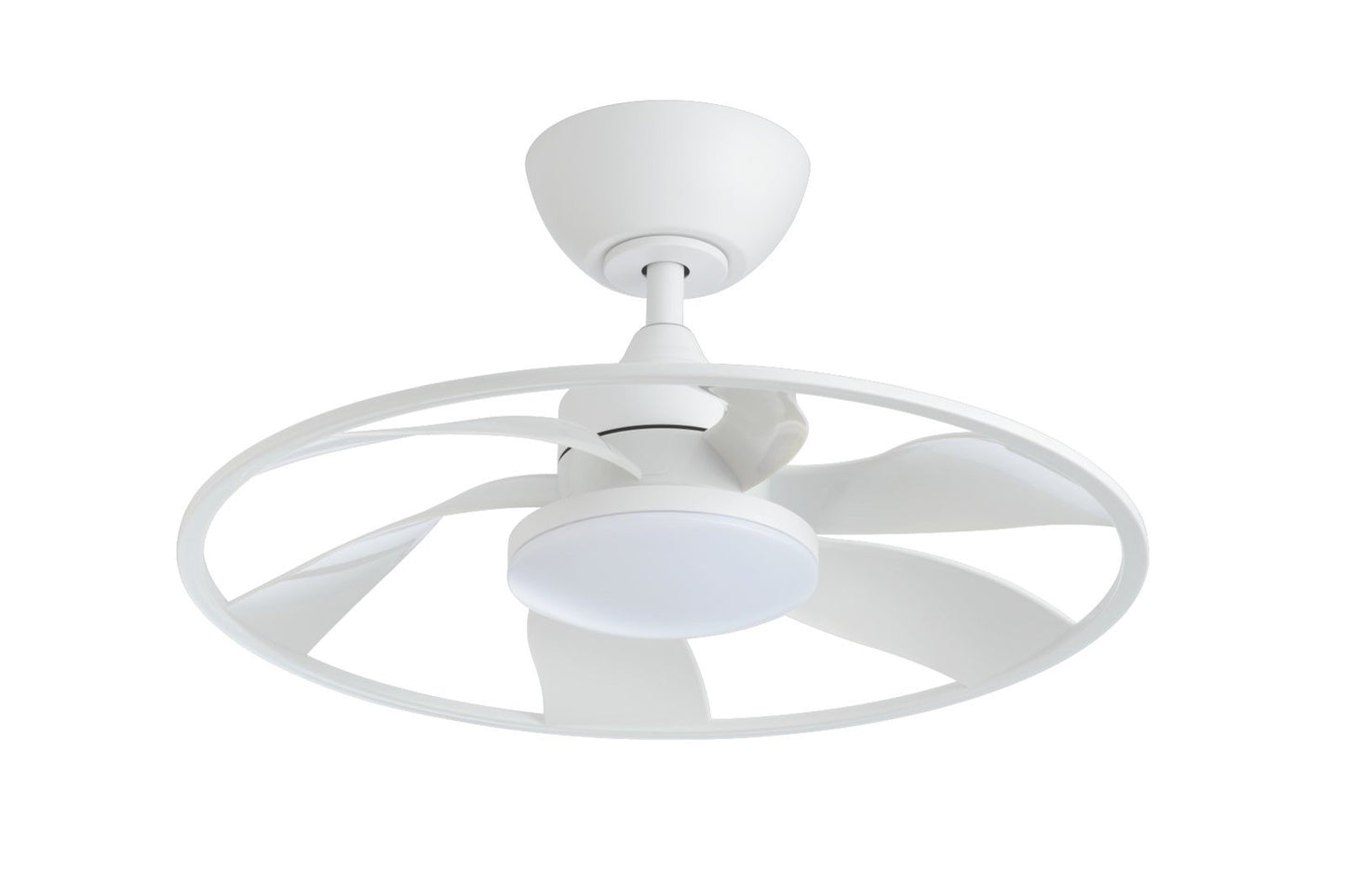 Light Pro 22-Inch LED Smart Ceiling Fan Matte White DC Motor
