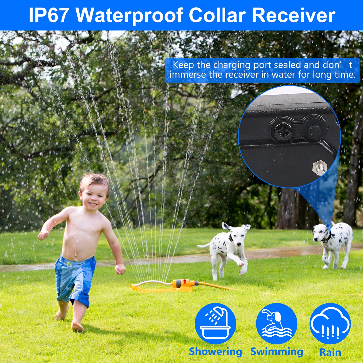 Wireless Dog Fence with Electric Training Collar Shock Boundary System for All Dog Sizes