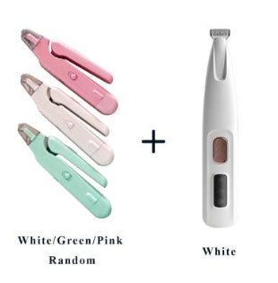 2-in-1 Pet Nail Clippers with LED Light – Dog & Cat Paw Trimmer with Safety Blood Guard