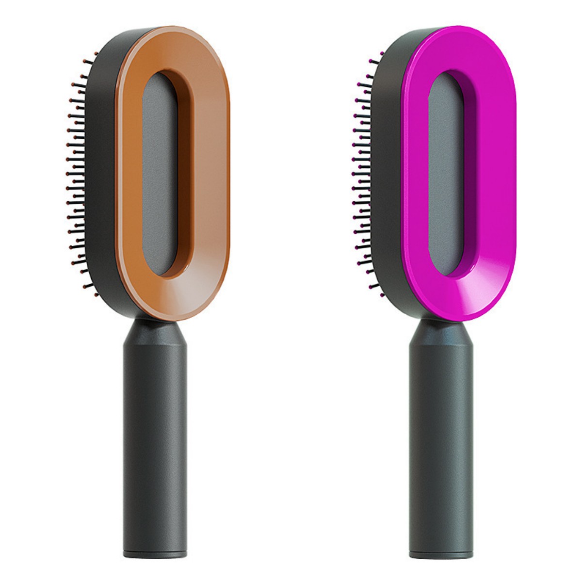 Self-Cleaning Hair Brush – Scalp Massage & Anti-Static Comb