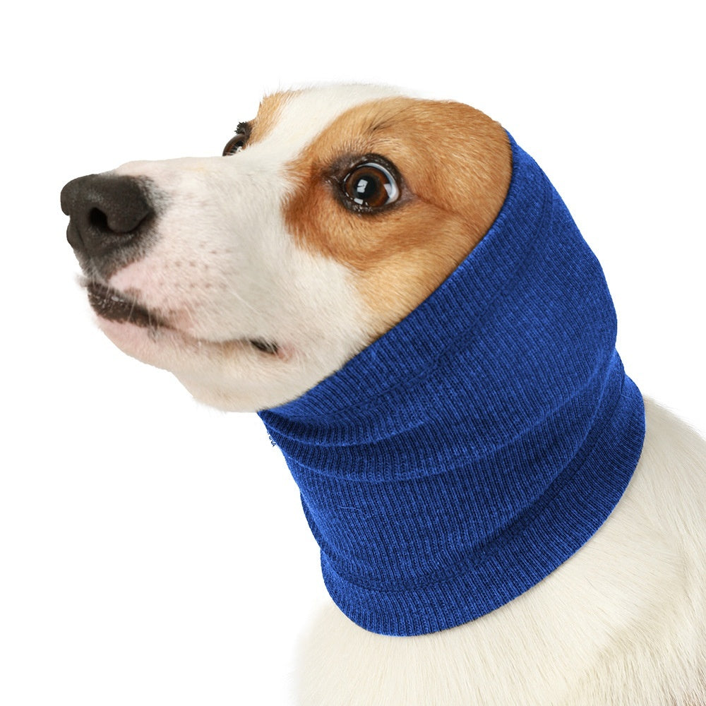 Pet Dog Comforter Headband & Scarf Set – Soft Cozy Winter Accessory