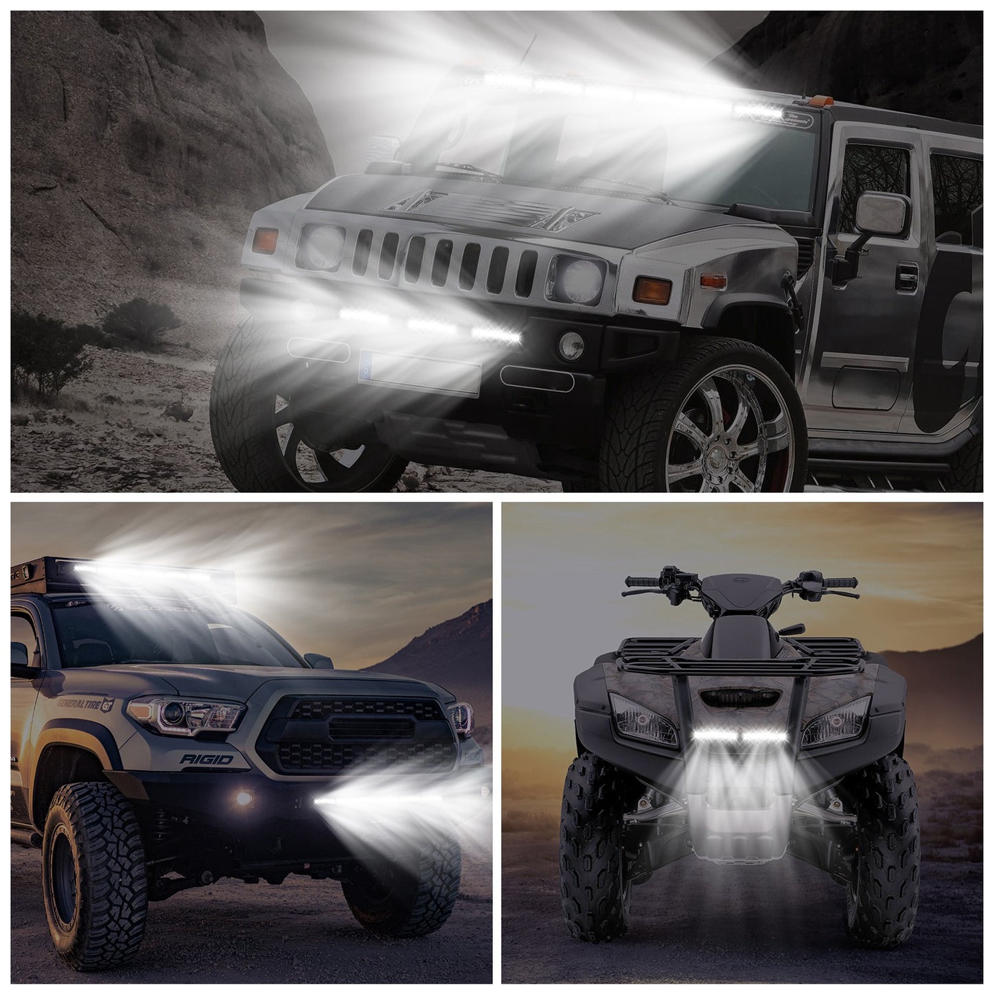 7-Inch LED Light Bar 18W Single Row Offroad Work Light