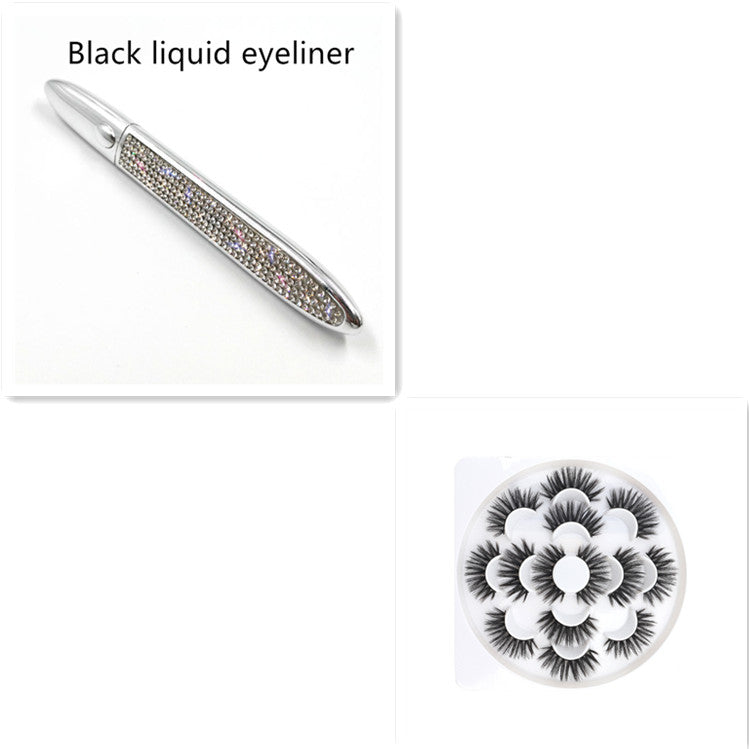 Multicolor Self-Adhesive Eyeliner with False Eyelashes – Easy, Long-Lasting Eye Makeup