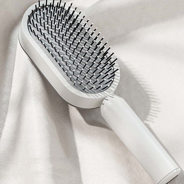 Self-Cleaning Hair Brush – Scalp Massage & Anti-Static Comb