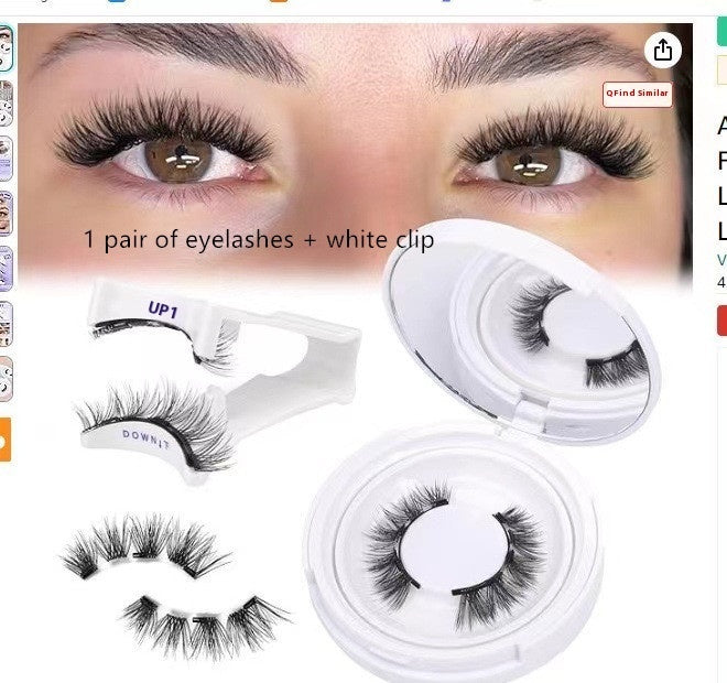 Magnetic Suction False Eyelashes – Little Devil Supernatural Look, No-Glue Magnet Lash Set