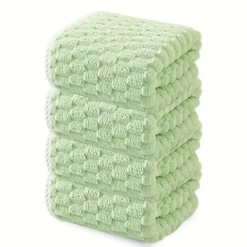 Waffle Ultra-Soft Bath Towel – Super Absorbent Quick-Drying Fiber Towel for Adults (1 or 4-Pack)