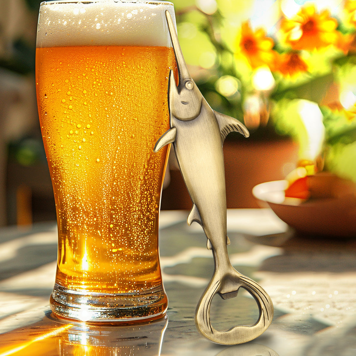 Swordfish Handle Metal Beer Bottle Opener – Kitchen & Bar Gadget Gift