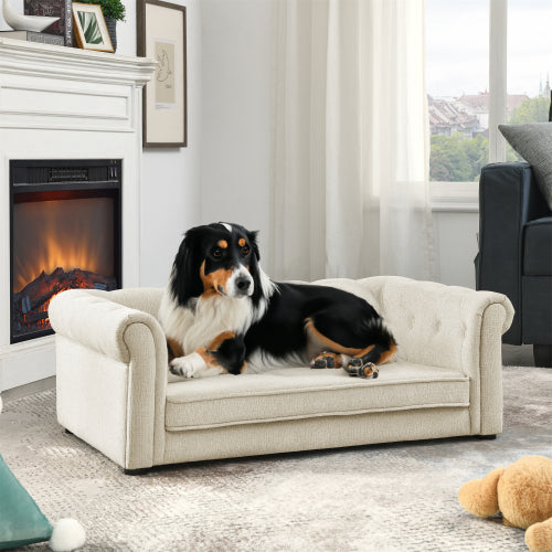 Luxury Rectangular Dog Bed for Medium and Large Dogs | Soft & Supportive