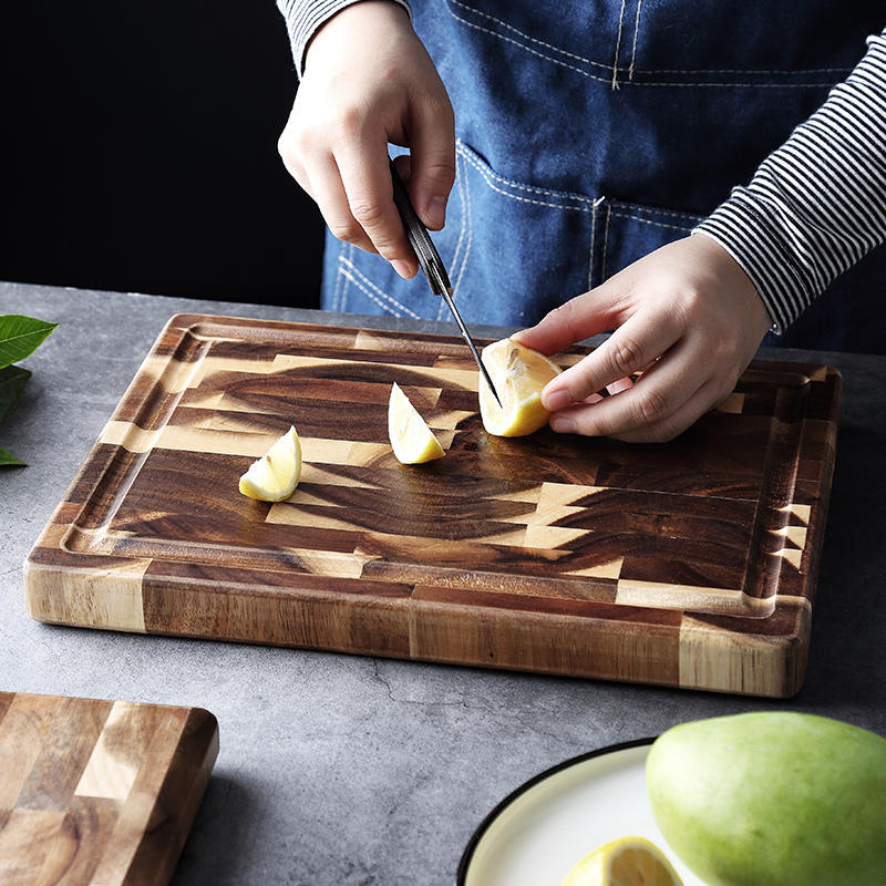 Solid Wood Parquet Cutting Board – Durable Kitchen Chopping Board