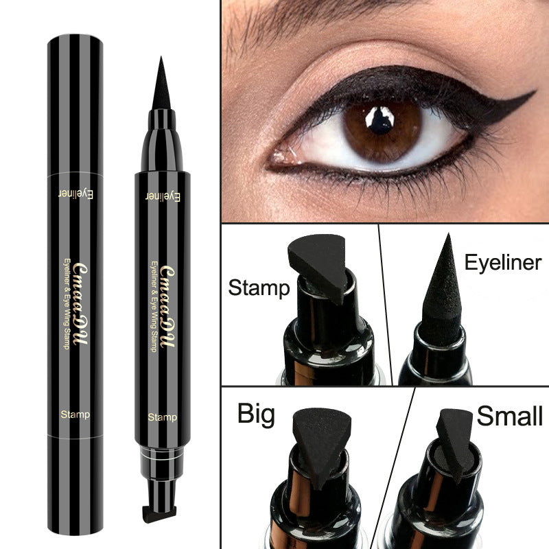 Double-Headed Wing Seal Eyeliner – Waterproof, Smudge-Proof Liquid Eye Liner for Precise Winged Look