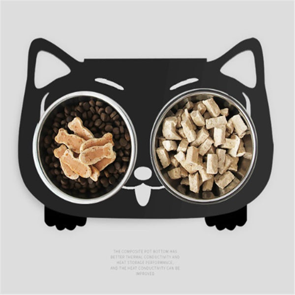 Anti-Spill Raised Pet Bowl for Cats & Dogs | Non-Slip Food & Water Feeder