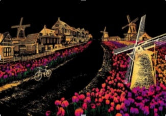 Decorative Scratch Painting – World Sightseeing Drawing Paper for Gifts & Home Décor