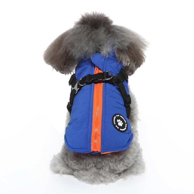 Men’s Chest Strap Cotton-Padded Jacket | Insulated Winter Coat