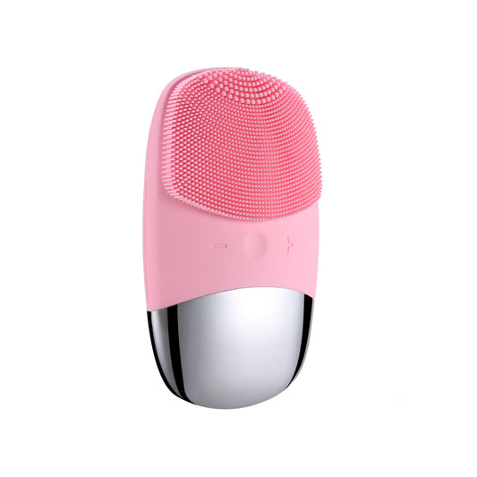 Mini Silicone Electric Face Cleansing Brush – Waterproof Facial Cleanser & Skin Massager for Deep Pore Cleaning