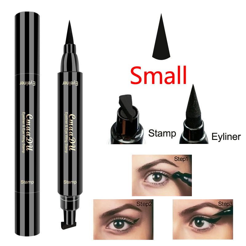 Double-Headed Wing Seal Eyeliner – Waterproof, Smudge-Proof Liquid Eye Liner for Precise Winged Look