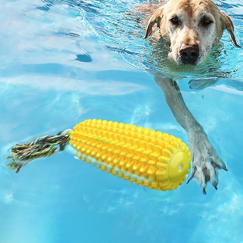 PROKEl Corn Stick Dog Chew Toy – Squeaky Rope for Small, Medium & Large Breeds, 5.8"