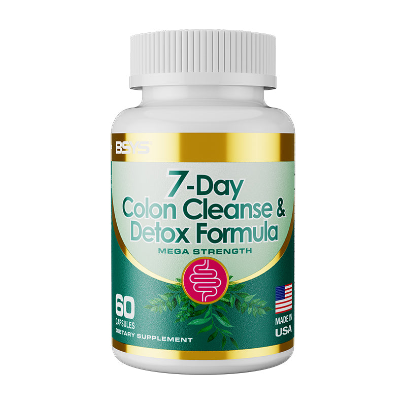 7-Day Colon Cleanse & Detox Formula Capsules – Digestive Support & Gut Health Supplement