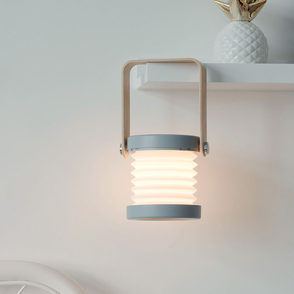 Foldable Touch LED Night Light – Dimmable Portable USB Rechargeable Lantern Lamp