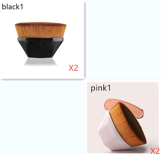 “Professional Makeup Brush Kit – Foundation, BB Cream, Loose Powder & Flat Brushes”