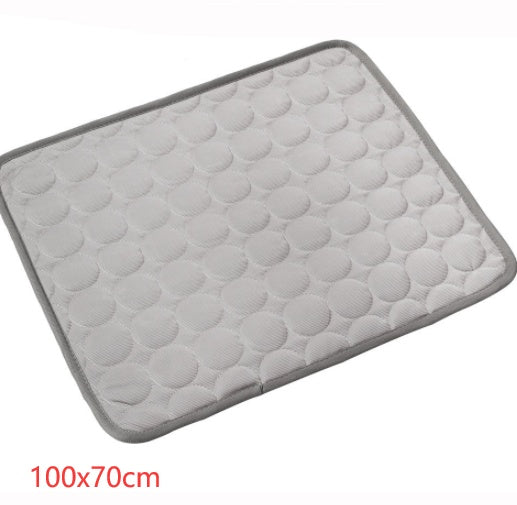 “Cooling Ice Silk Pet Bed – Summer Pad for Dogs & Cats”