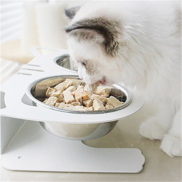 Anti-Spill Raised Pet Bowl for Cats & Dogs | Non-Slip Food & Water Feeder