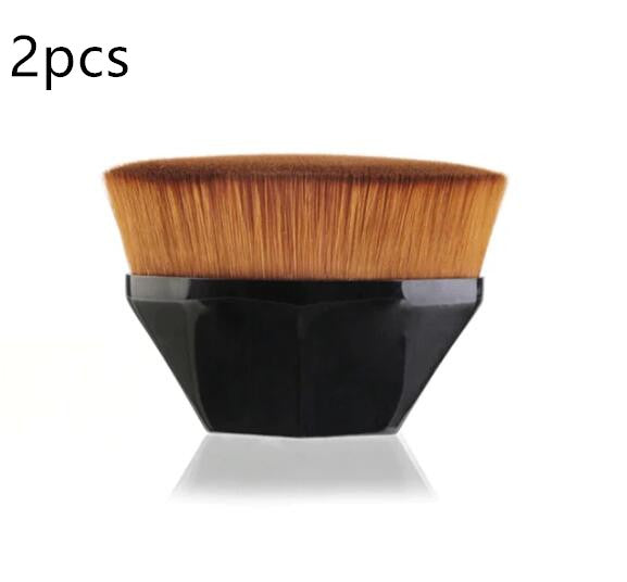 “Professional Makeup Brush Kit – Foundation, BB Cream, Loose Powder & Flat Brushes”