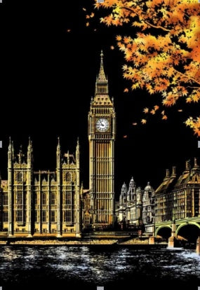 Decorative Scratch Painting – World Sightseeing Drawing Paper for Gifts & Home Décor