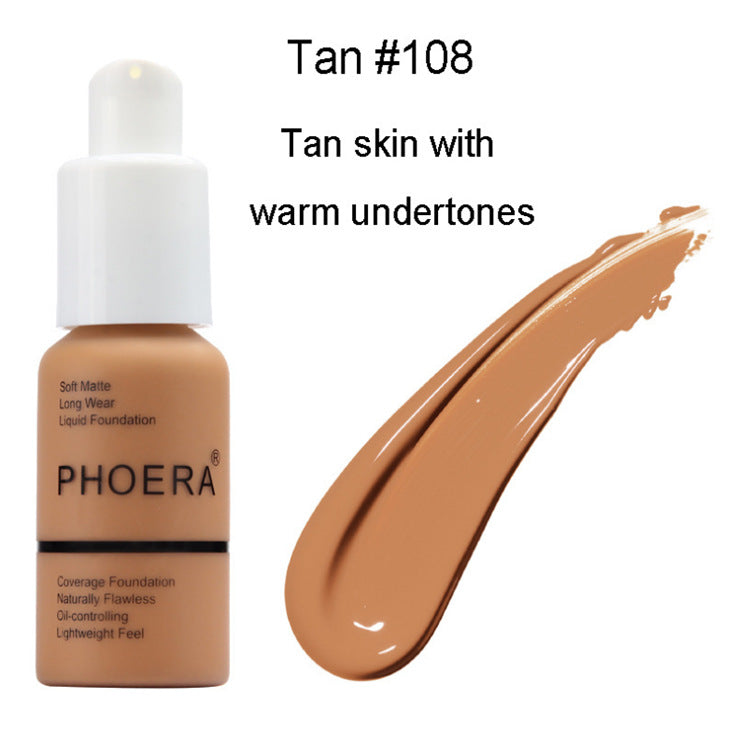 Oil-Control Matte Concealer Foundation Cream – Natural Finish, Long-Lasting