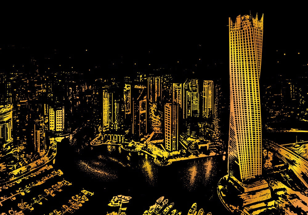 Decorative Scratch Painting – World Sightseeing Drawing Paper for Gifts & Home Décor