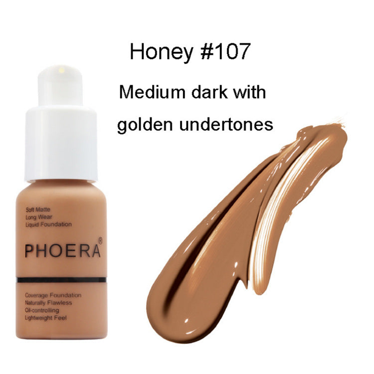 Oil-Control Matte Concealer Foundation Cream – Natural Finish, Long-Lasting