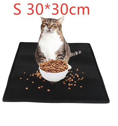Waterproof Honeycomb Cat Litter Mat – Urine-Proof, Anti-Tracking, Easy Clean Pet Pad