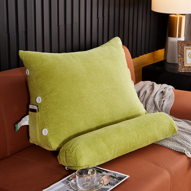 Waist & Backrest Pillow – Lumbar Support Cushion for Bed and Sofa