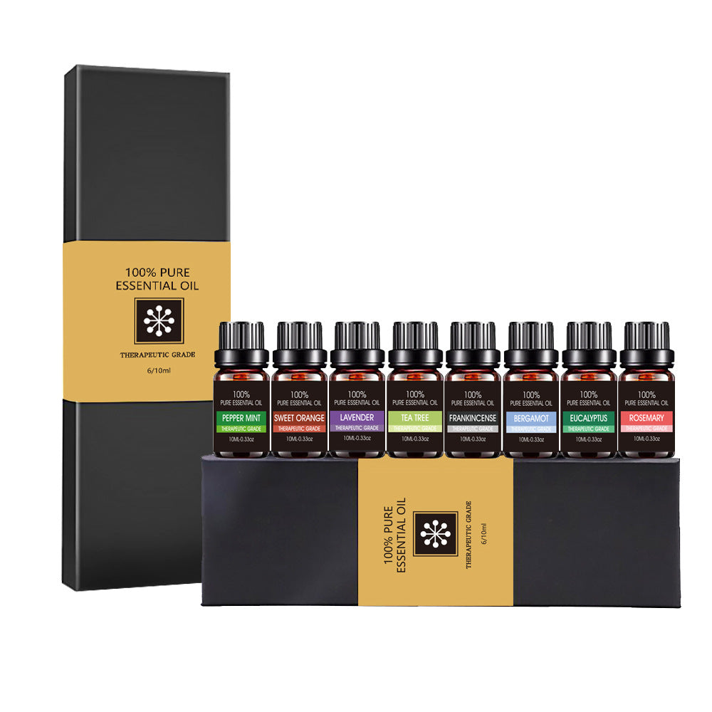 Organic Essential Oils Gift Set – Natural Therapeutic Grade Aromatherapy Oils for Diffusers