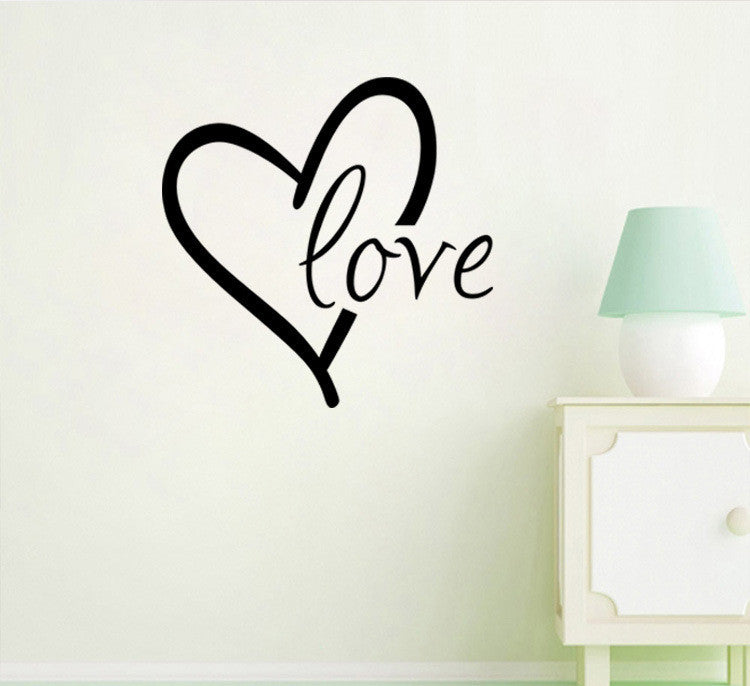 Valentine’s Day Carved Wall Stickers – Romantic Bedroom & Living Room Background Decor